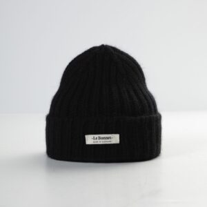 Beanie mit Logo in Black, LE BONNET