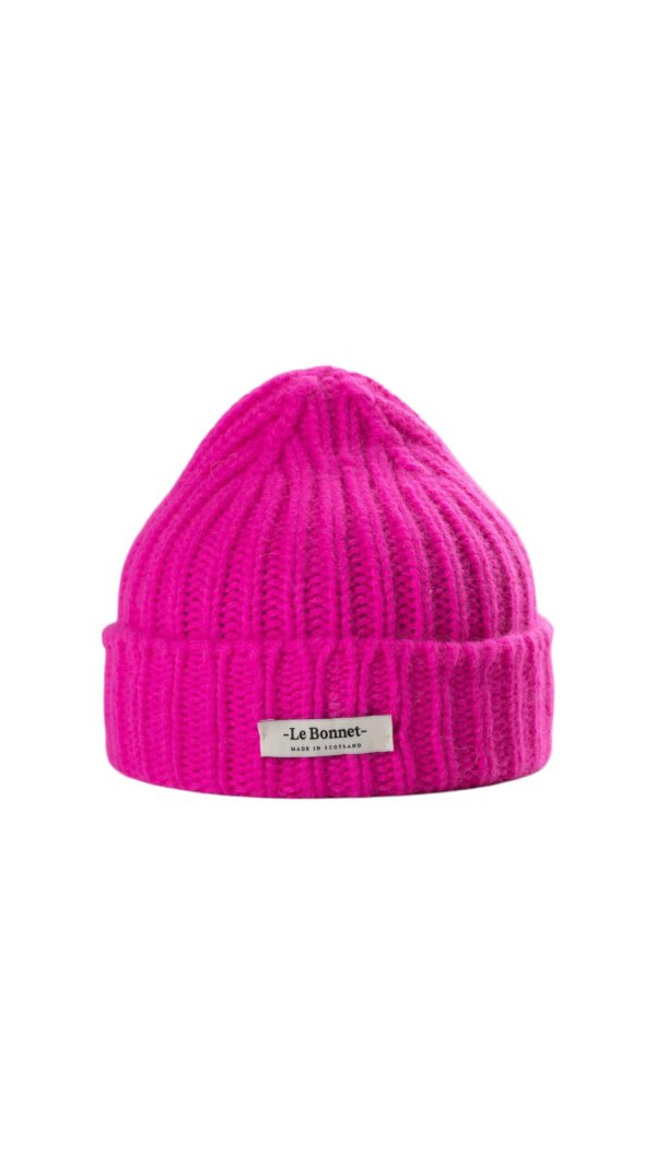 Beanie mit Logo in Poppy Pink