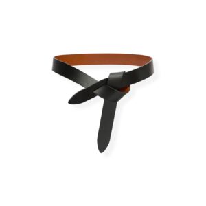 Gürtel Lecce in black cognac