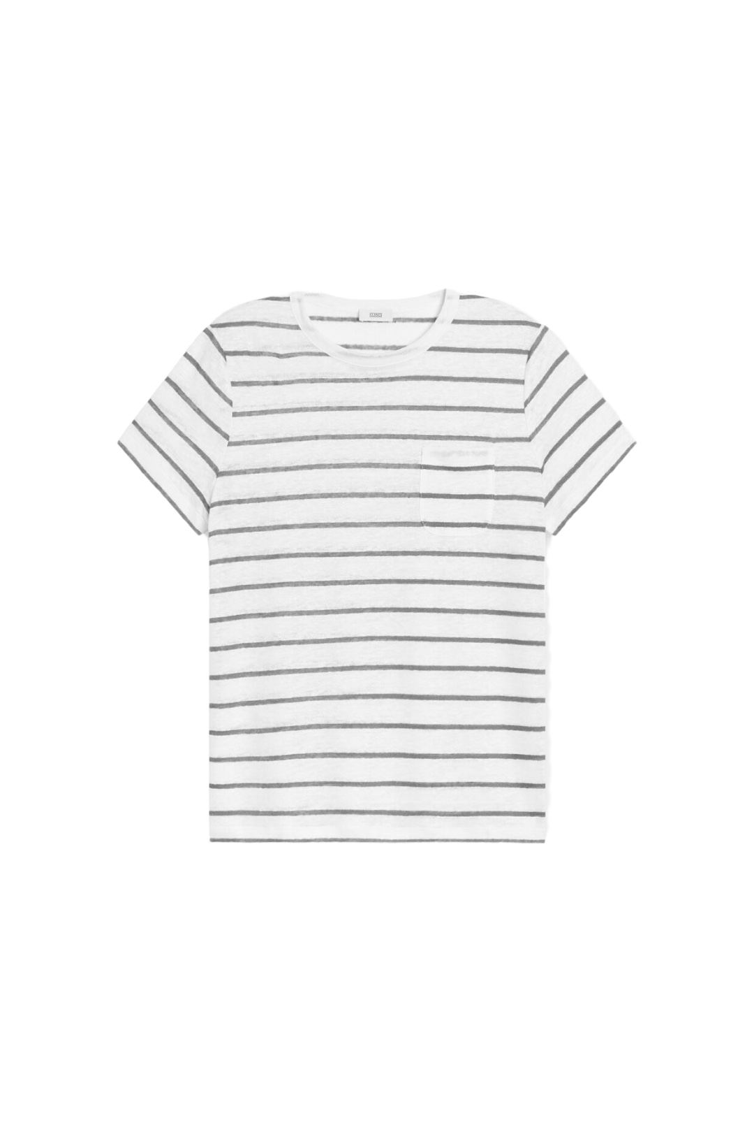 T-Shirt, gestreift, Closed, black & white