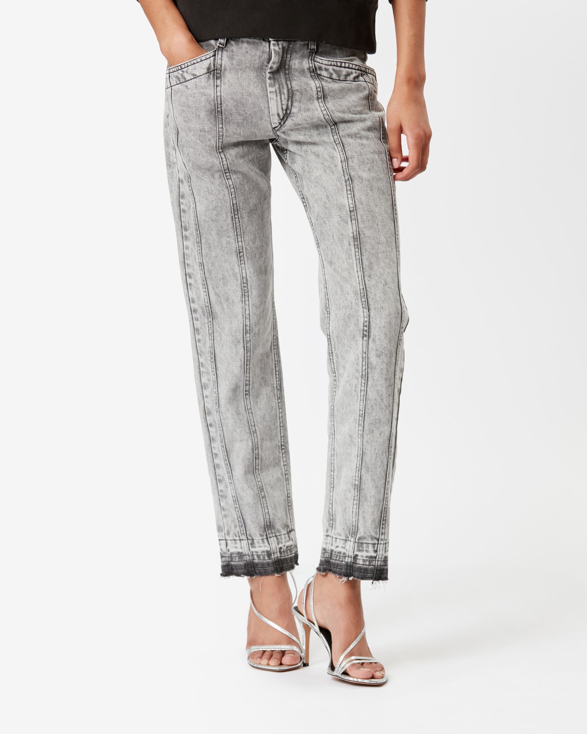 Jeans Suloanoa grey ISABEL MARANT ETOILE, PA0017FA-A1H35E SULANOA, Jeans , Sultana, grey, ISABEL MARANT ETOILE, Lochner Top Fashion