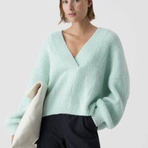 V-Pullover fresh mint CLOSED, C96729-98L-22-675