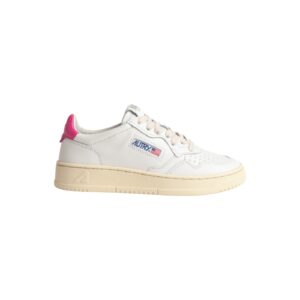 Sneaker Medalist low leather White/Pink AUTRY, Medalist, Autry, LL42, A13EAULWLL42, Low Woo