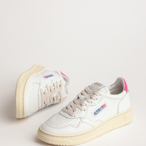 Sneaker Medalist low leather White/Pink AUTRY, Medalist, Autry, LL42, A13EAULWLL42, Low Woo