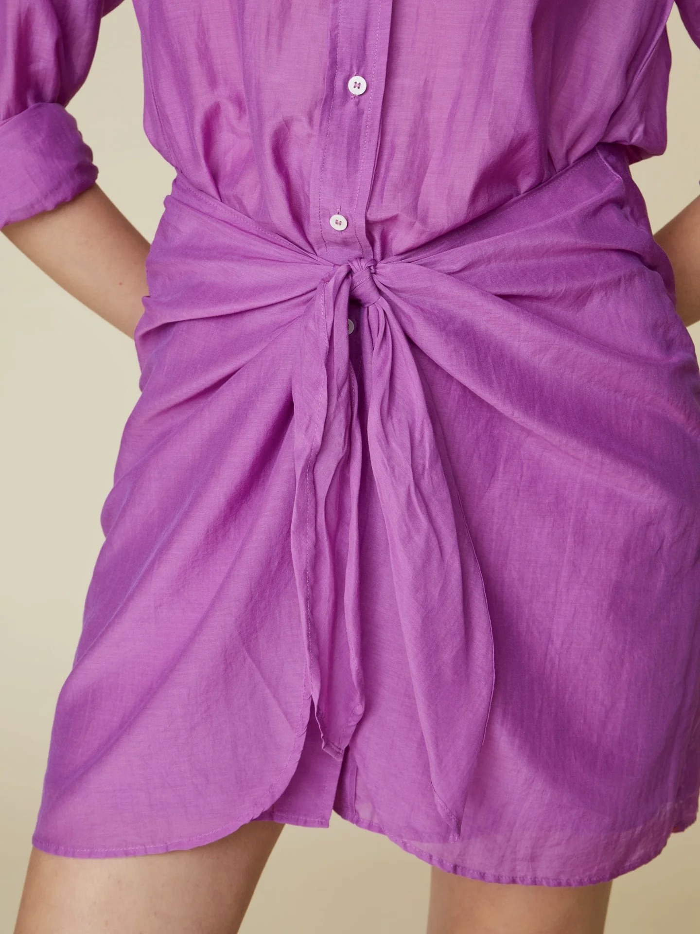 Kleid Arly Purple Sapphire XIRENA, cotton silk, Arly, Xirena