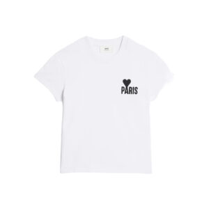 T-Shirt Paris Ami de Coeur white AMI PARIS, UTS014.701, Ami De Coeur, AMI PARIS