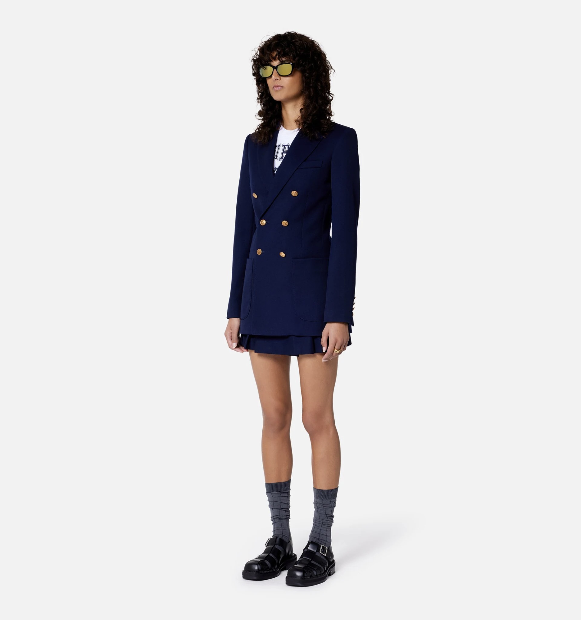 Blazer Double Breasted AMI PARIS, FBV202.WV0004, AMI PARIS