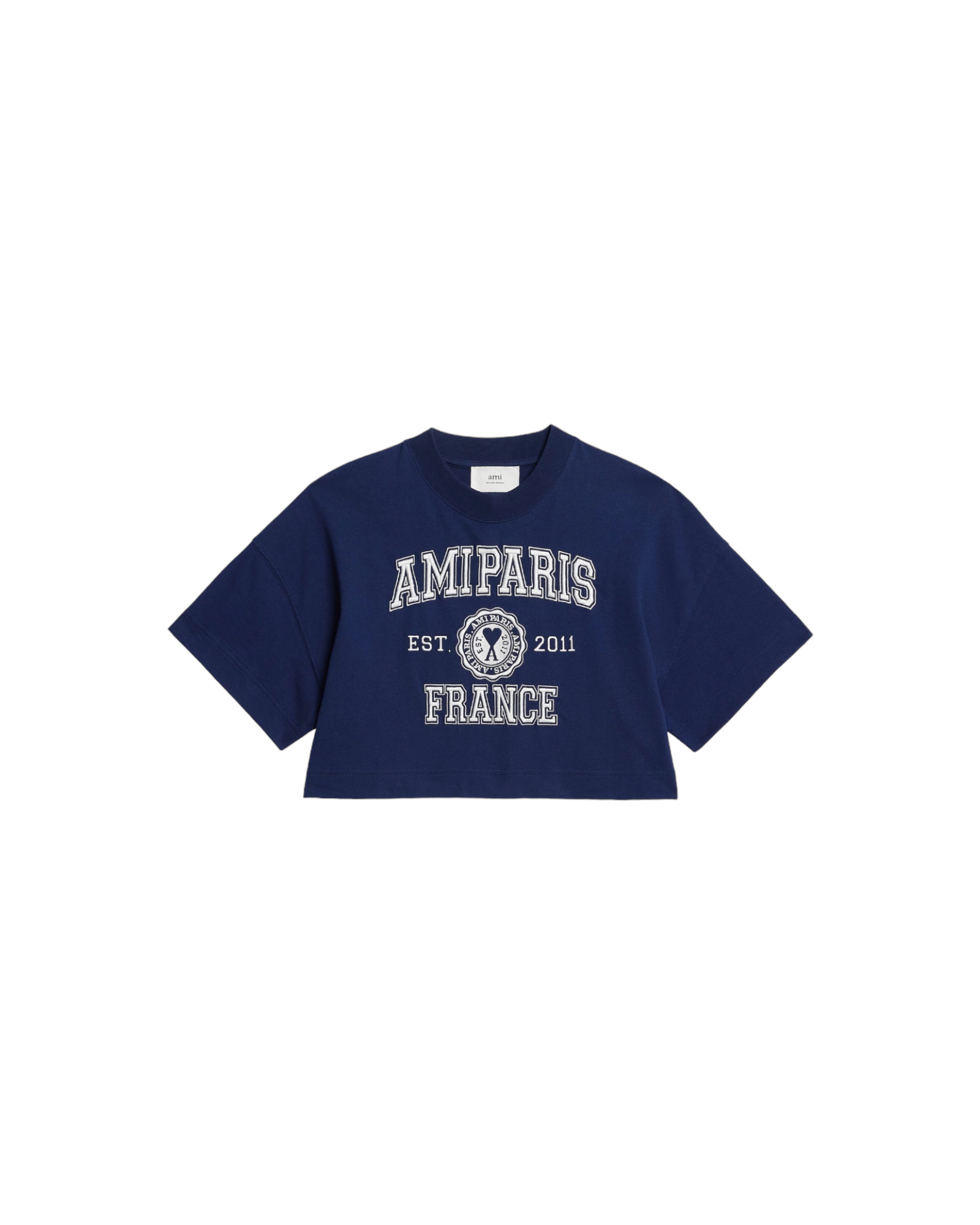Cropped-T-Shirt Cœur Sacré  AMI PARIS, AMI PARIS, FTS009.726491