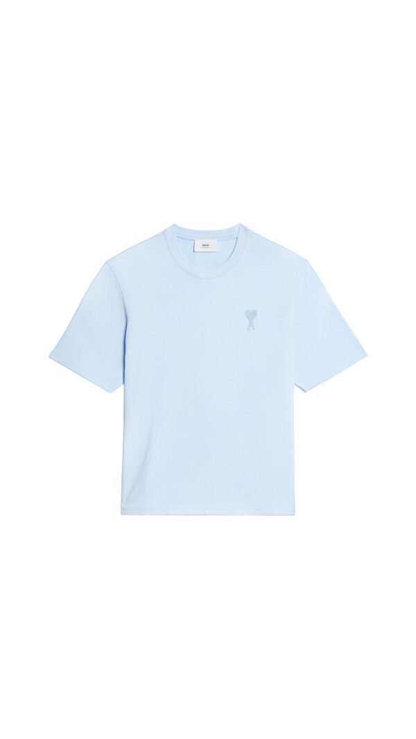 T-Shirt Ami De Coeur sky blue AMI PARIS, T-Shirt, AMI PARIS, Amit de Coeur, UTS022.726