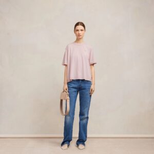 T-Shirt fade out AMI in Nude Pink, Ami Paris, UTS016.JE0051679