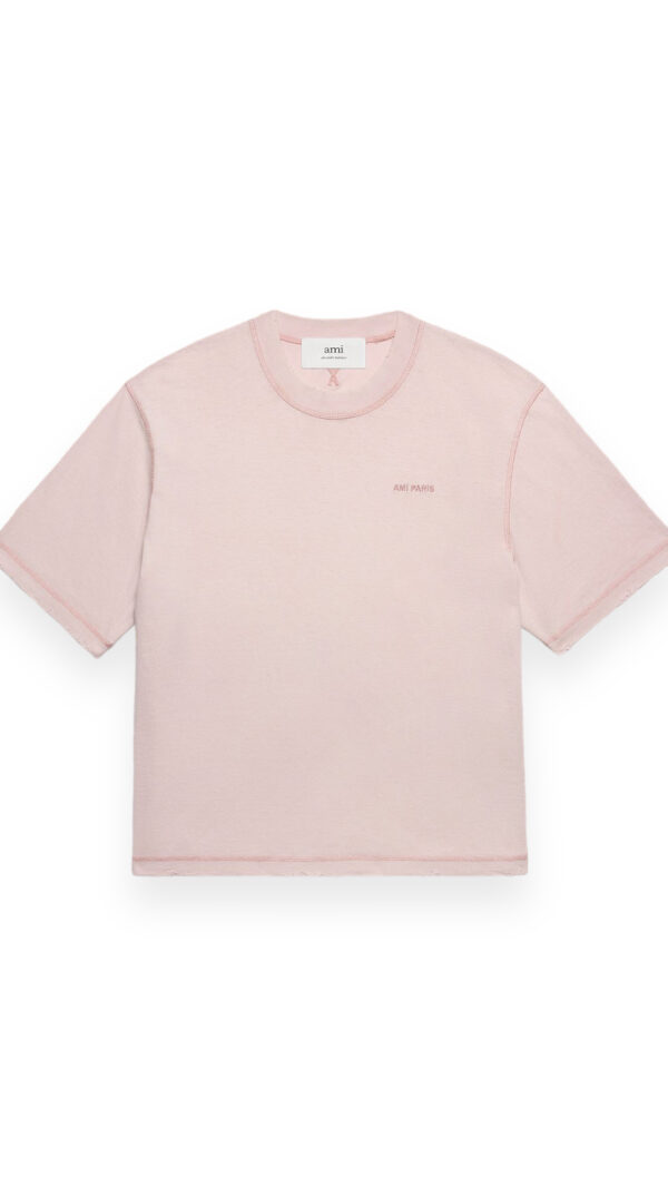 T-Shirt fade out AMI in Nude Pink, Ami Paris, UTS016.JE0051679