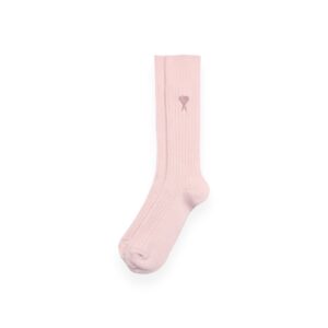Socken Ami De Cœur in Nude Pink, AMI PARIS