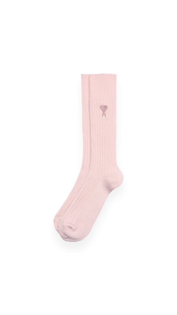 Socken Ami De Cœur in Nude Pink, AMI PARIS