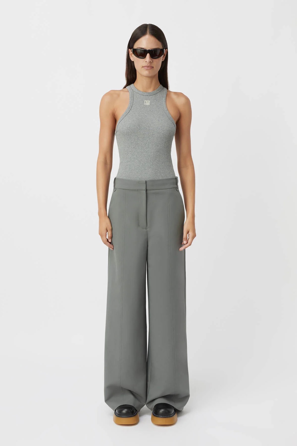 Hose Patterson in steel grey, CAMILLA AND MARC,