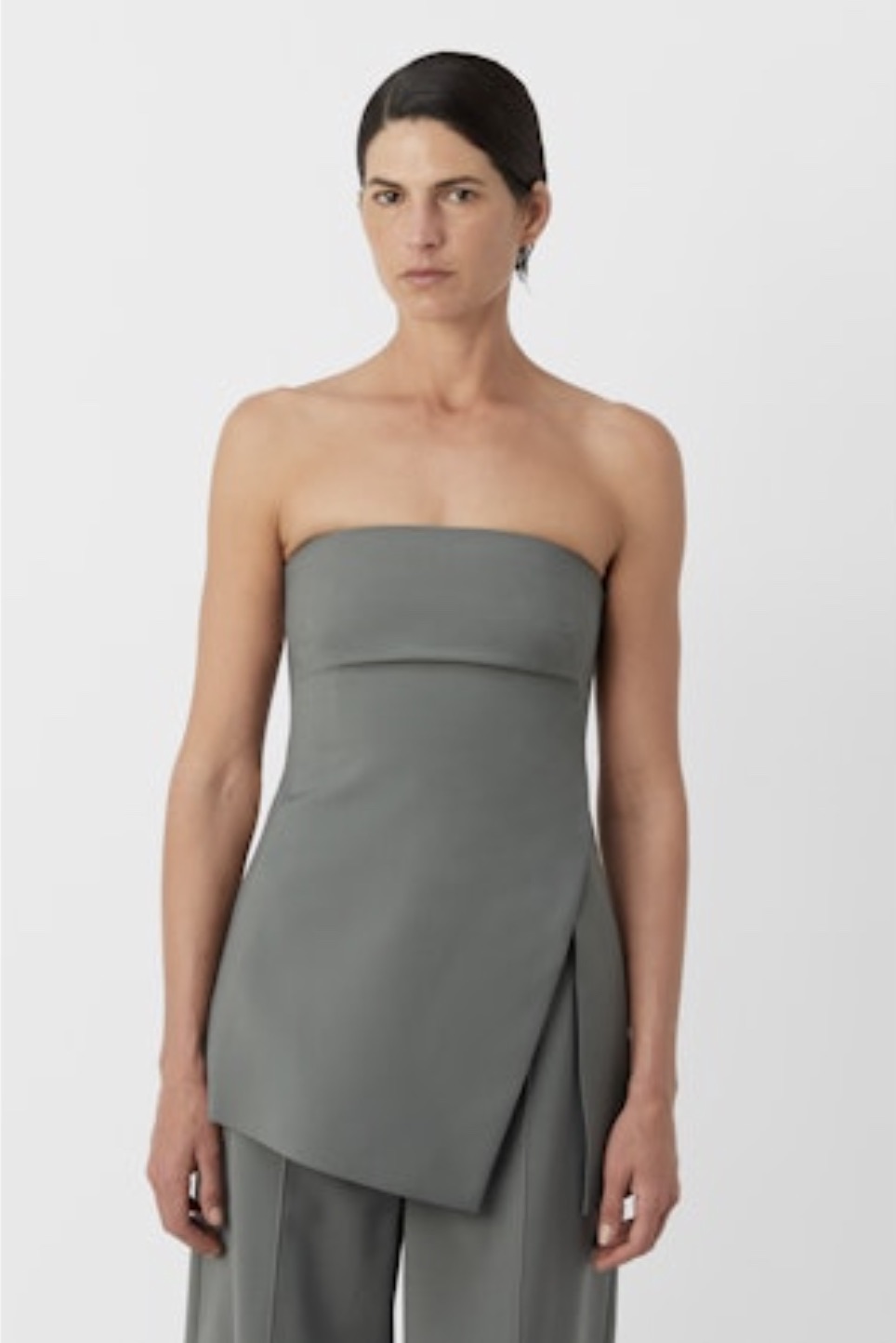 Bustier Top Patterson in steel grey, CAMILLA AND MARC,