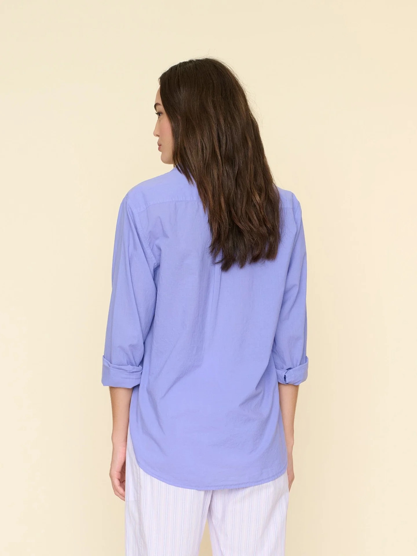 Bluse Beau in Dark Peri, XIRENA, Xirena shirt, X5CTP111