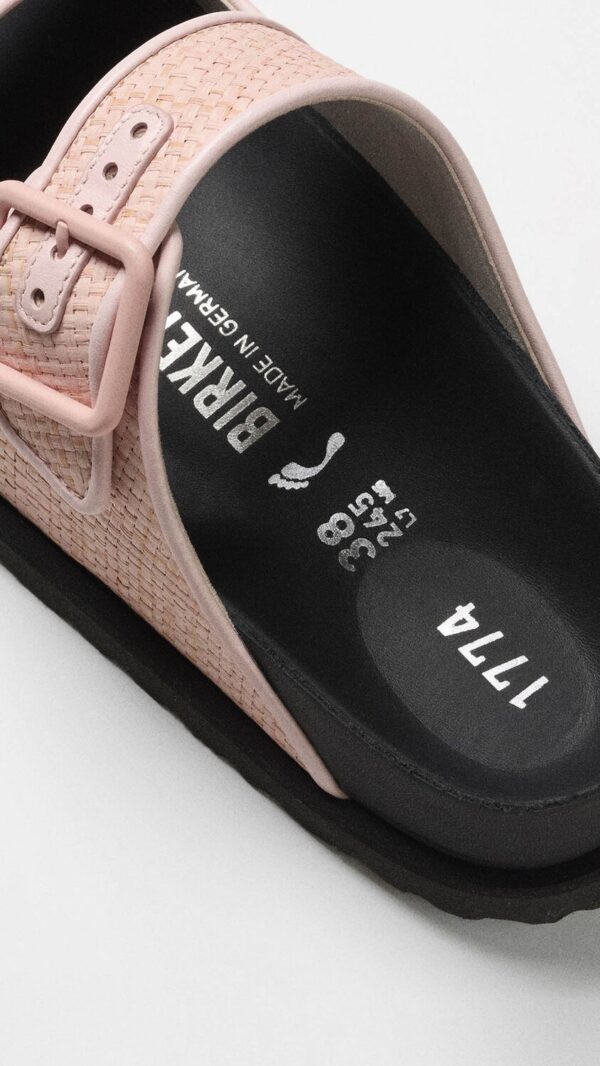 Sandale 1774 Arizona Raffia in Rose - Lochner TopFashion