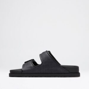 Sandale 1774 Arizona Raffia in Black, 1774 Birkenstock,