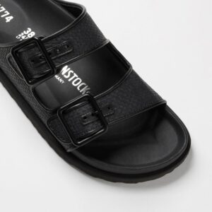 Sandale 1774 Arizona Raffia in Black, 1774 Birkenstock,