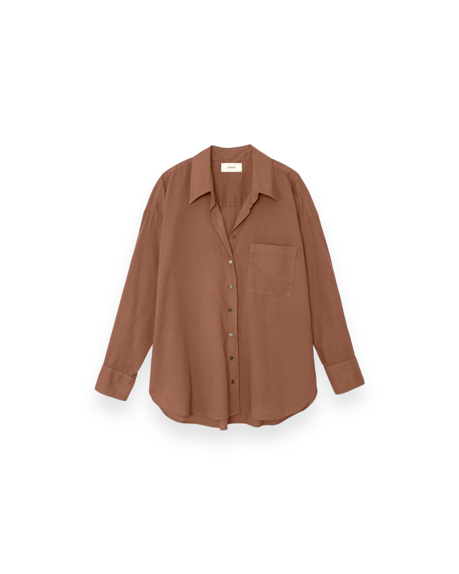 Bluse SYDNEY in Latte Brown, XIRENA