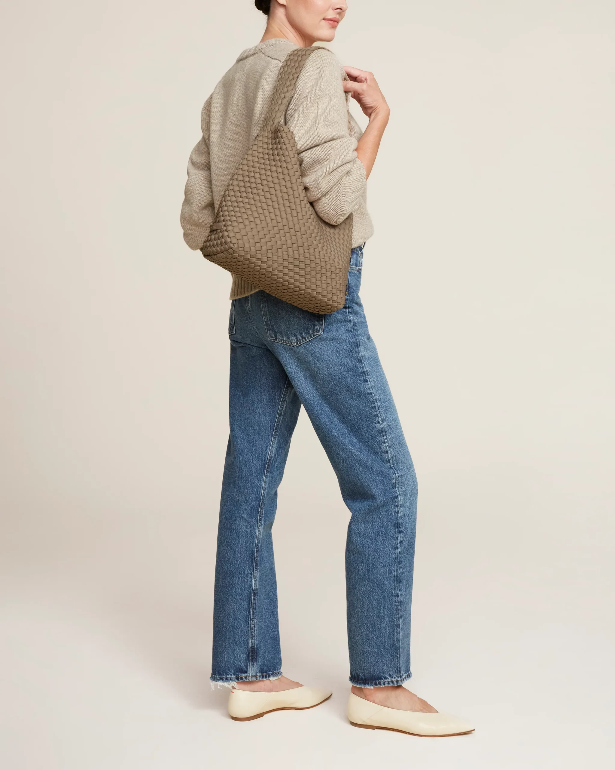 Tasche Nomad Hobo in Cashmere, NAGHEDI