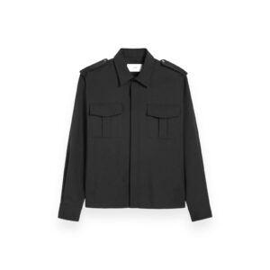 MILITARY-HEMD in Black, AMI PARIS