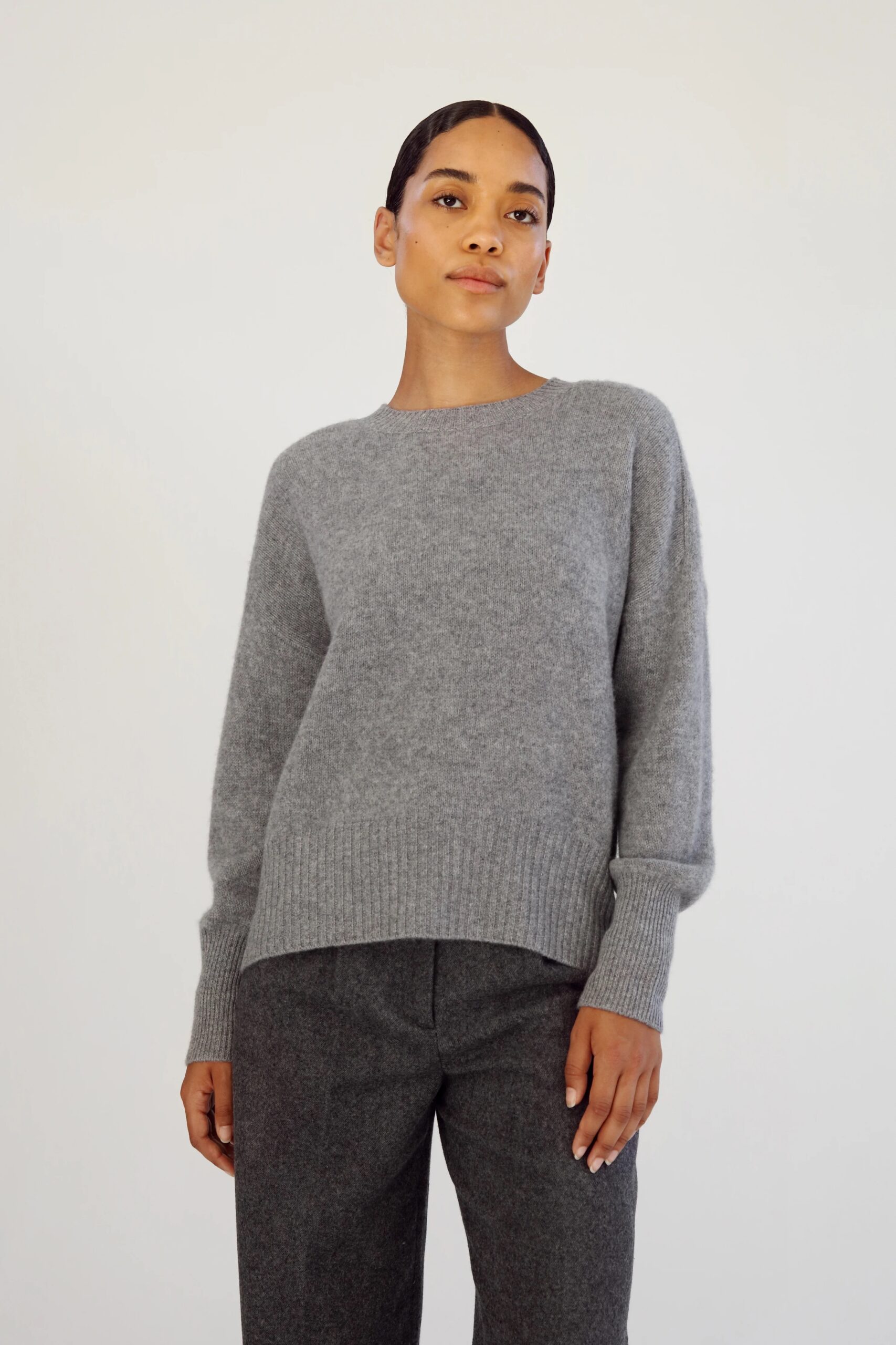 Pullover MICA CREWNECK in Grey, ALMADA LABLE,