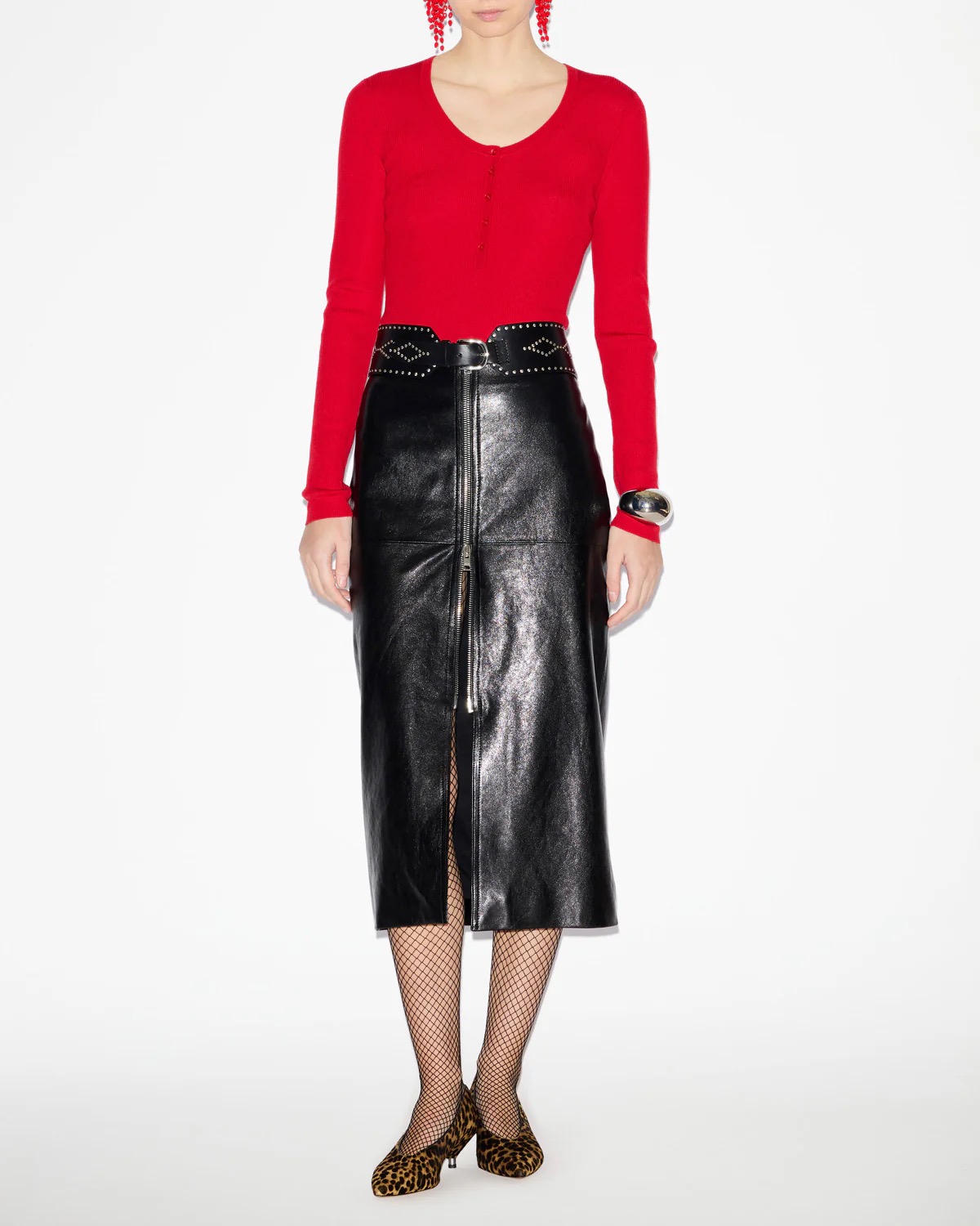 Pullover ESTINE in Poppy Red, ISABEL MARANT