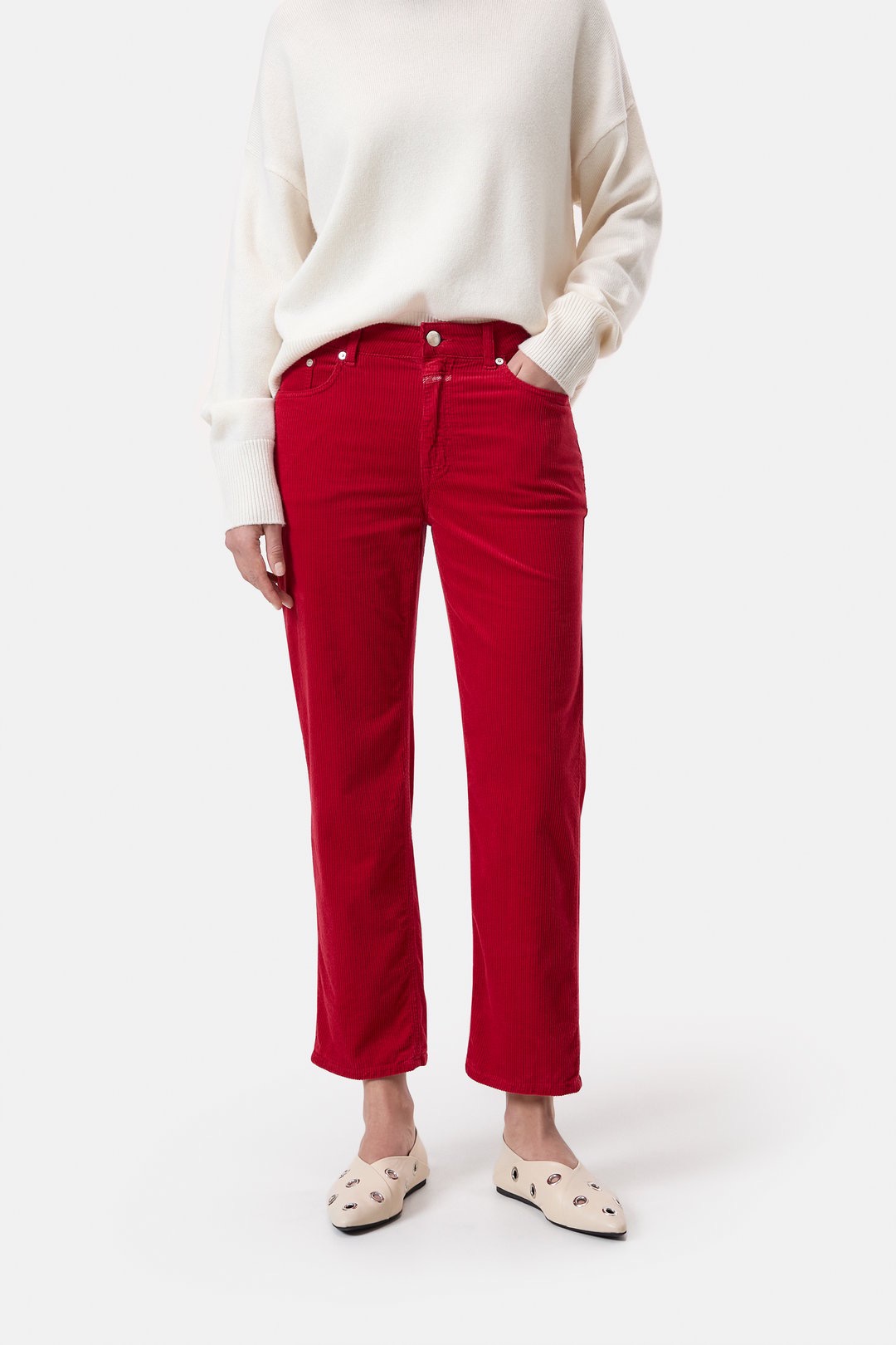 Cordhose MILO in Red, CLOSED