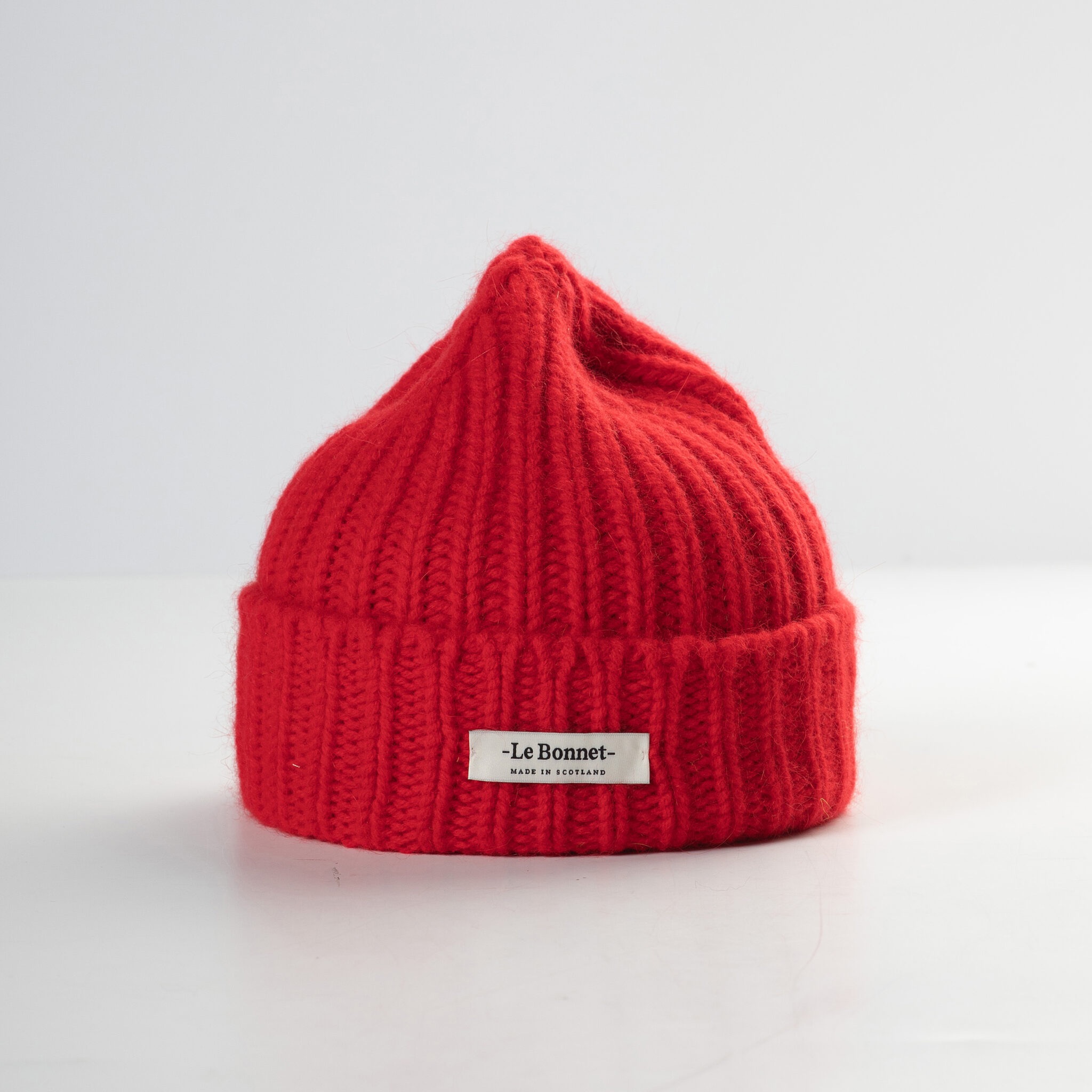 Beanie mit Logo in Rot, LE BONNET