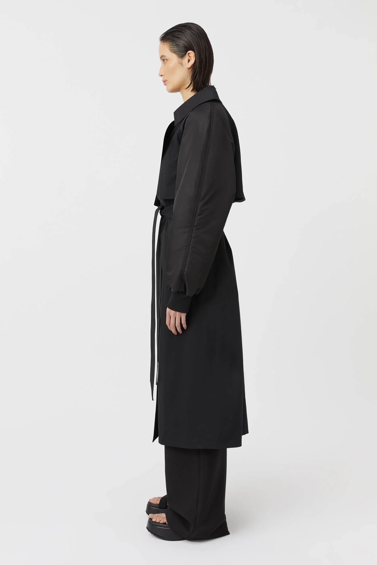 Trench Coat Emmerson in Black, CAMILLA AND MARC,