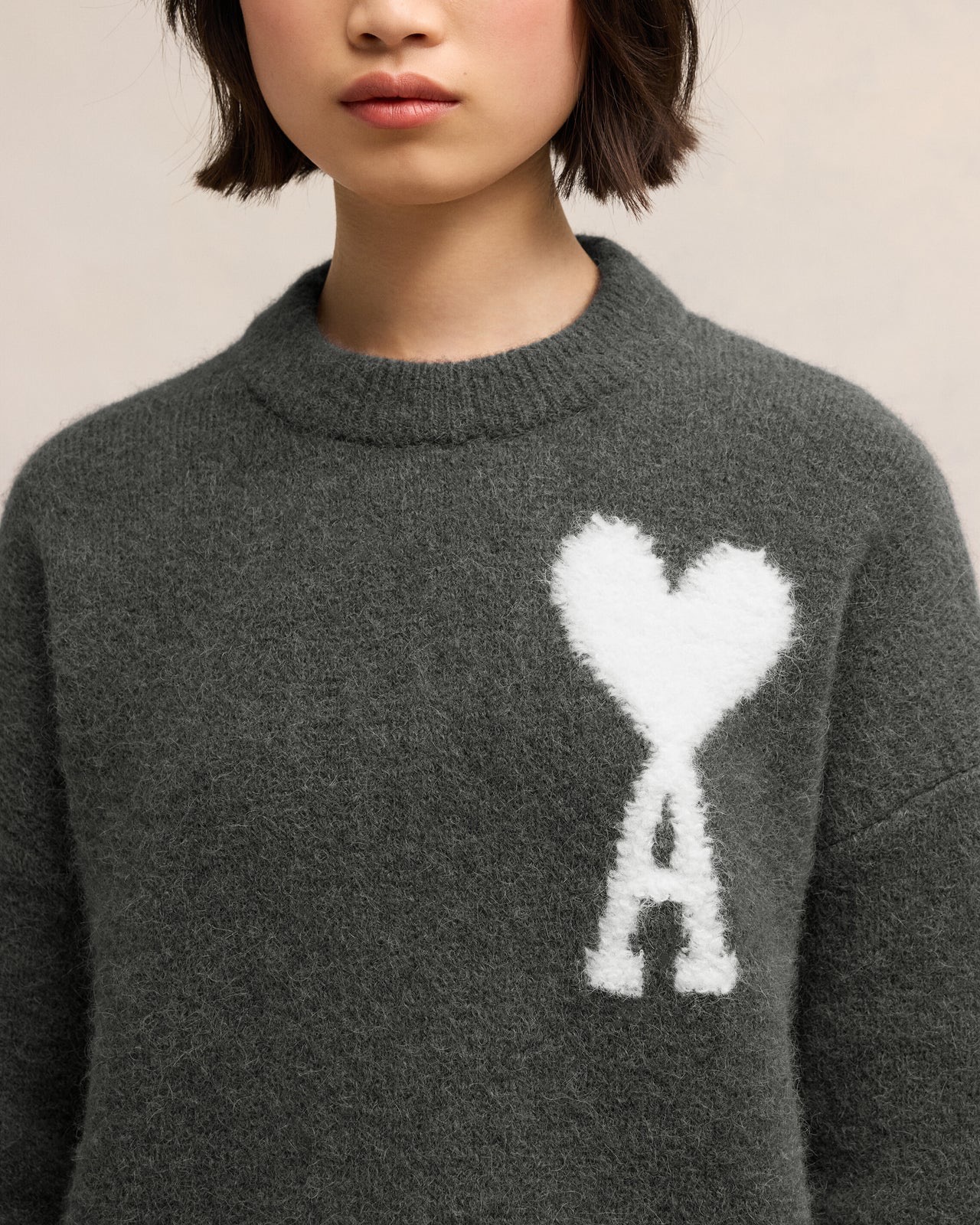 Pullover AMI DE COEUR in Anthrazit, AMI PARIS,