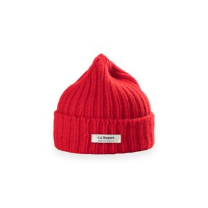 Beanie mit Logo in Rot, LE BONNET