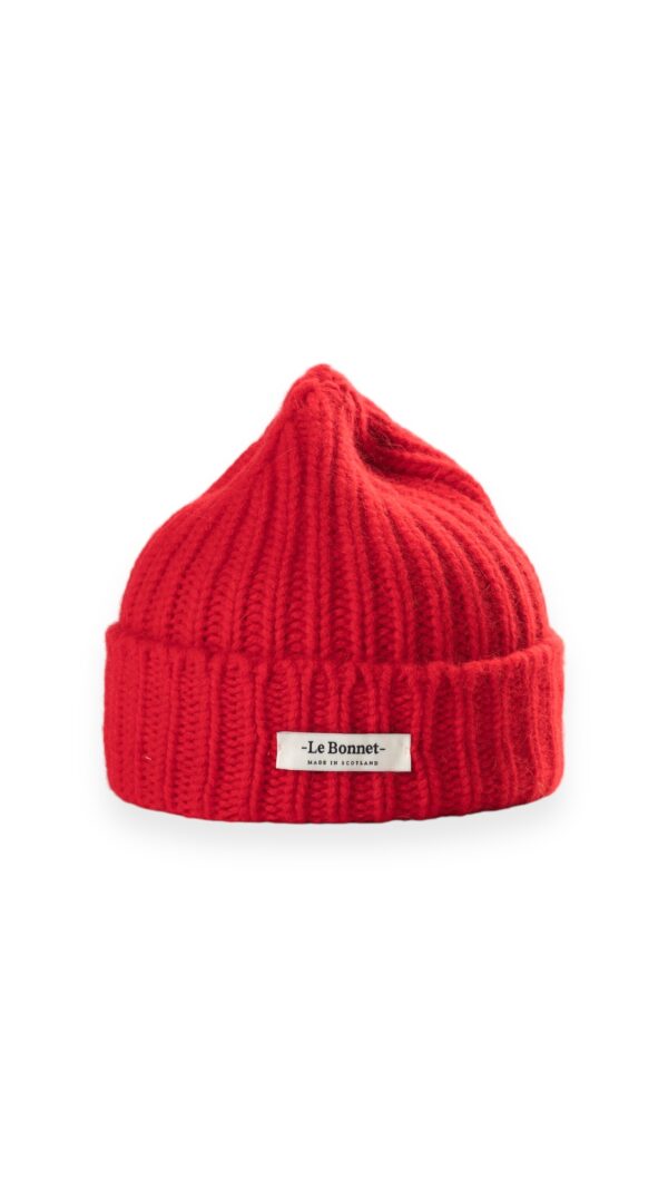 Beanie mit Logo in Rot, LE BONNET