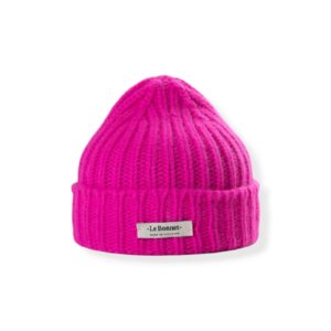 Beanie mit Logo in Poppy Pink