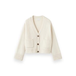 Cardigan BEJA in Cream, ALMADA LABLE,