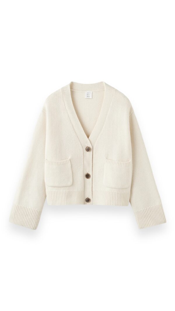 Cardigan BEJA in Cream, ALMADA LABLE,