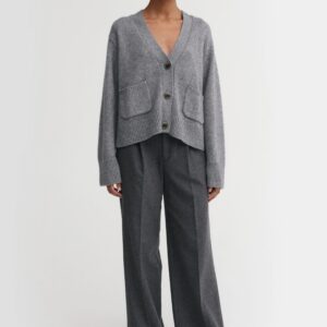 Cardigan BEJA in Grey, ALMADA LABLE,