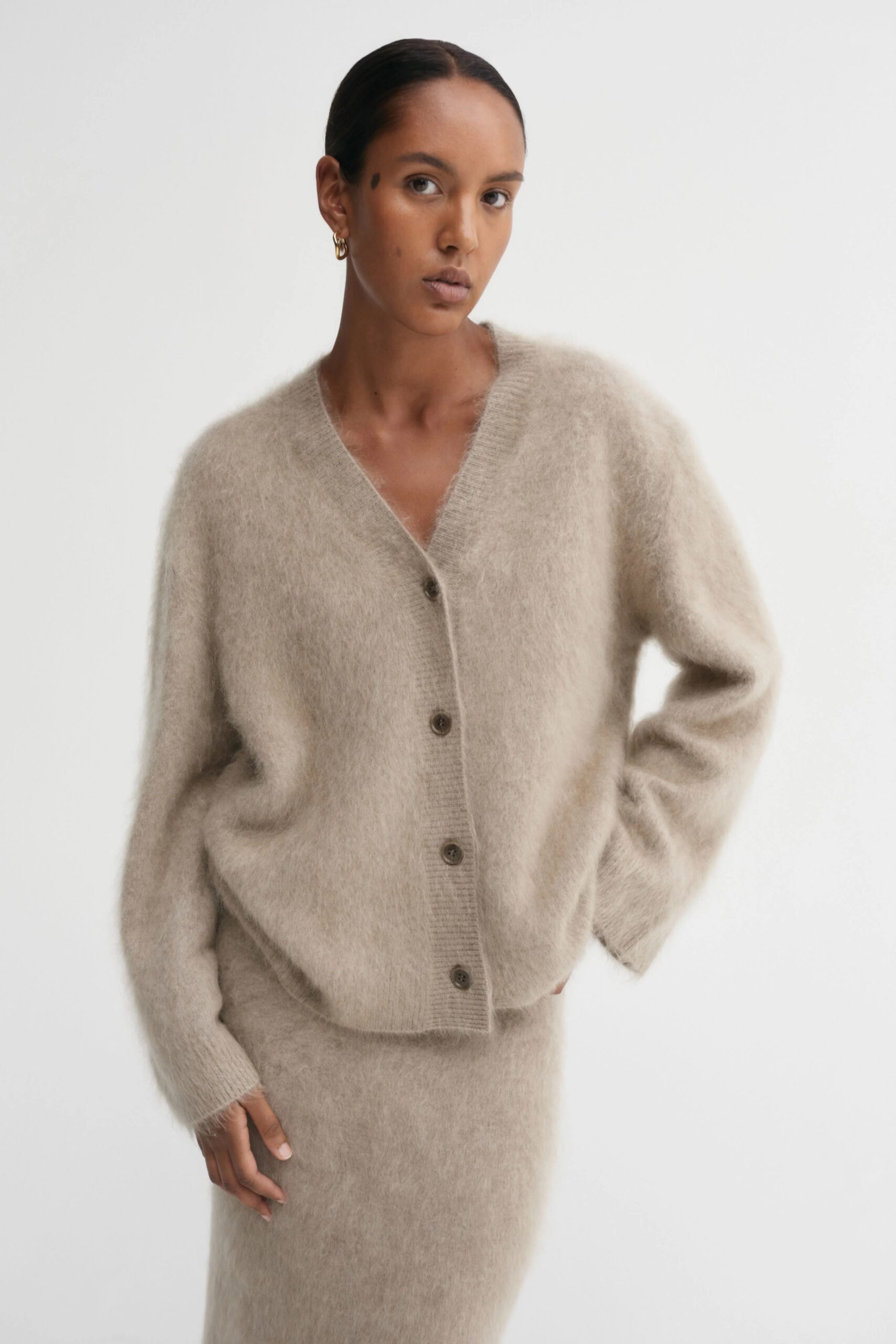 Cardigan MACY in NOUGAT, ALMADA Label,