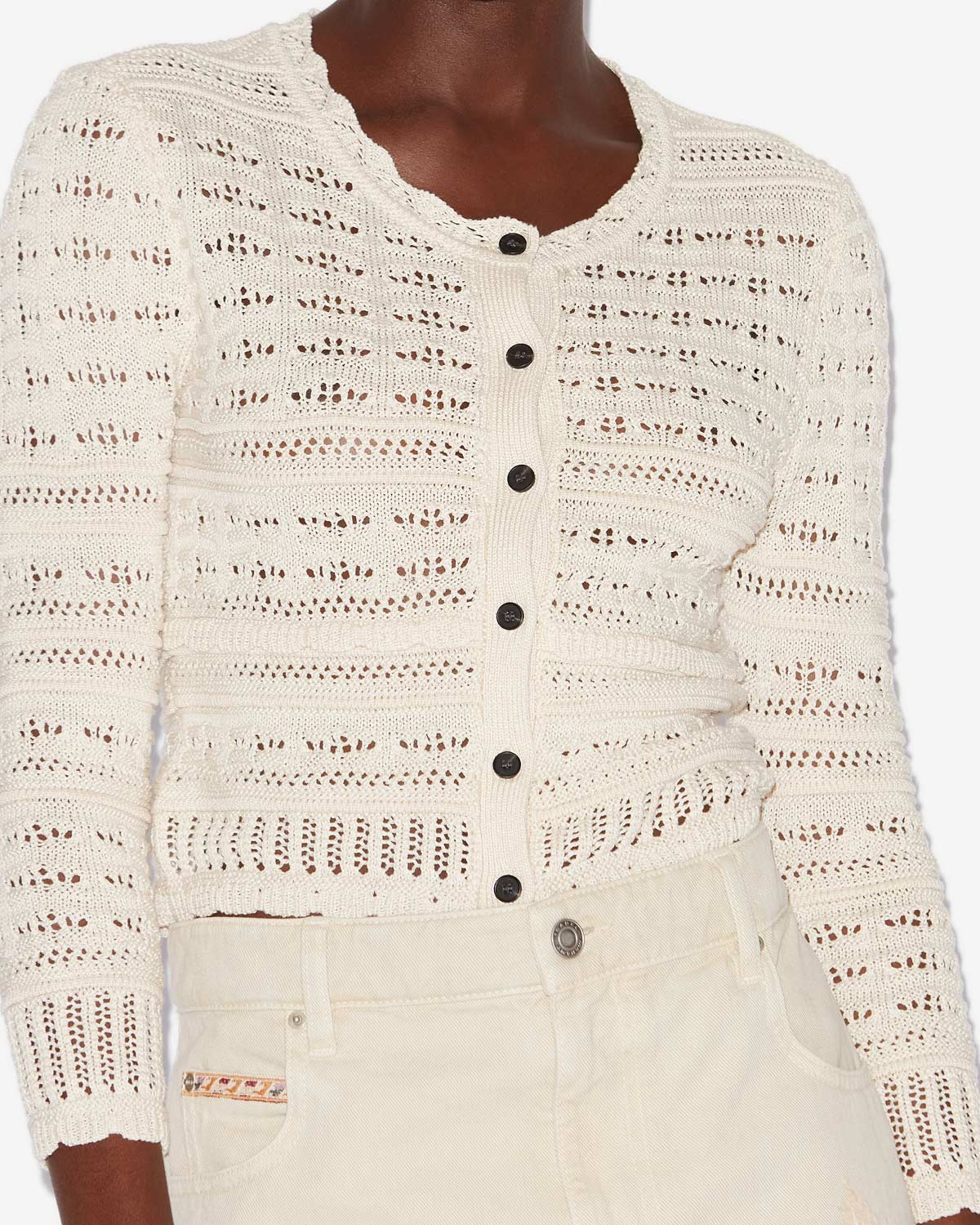 Cardigan AJALINE in Ecru, MARANT ETOILE