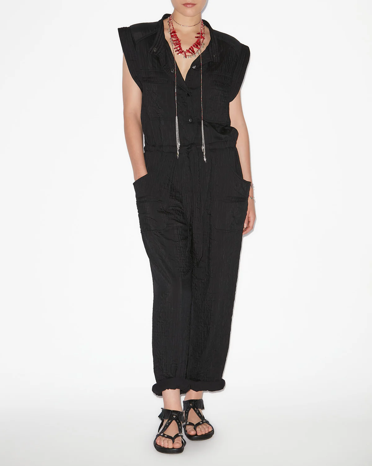 Jumpsuit SUZIE in Black, MARANT ETOILE, ISABEL MARANT, CB0070FAC1G04E01BK