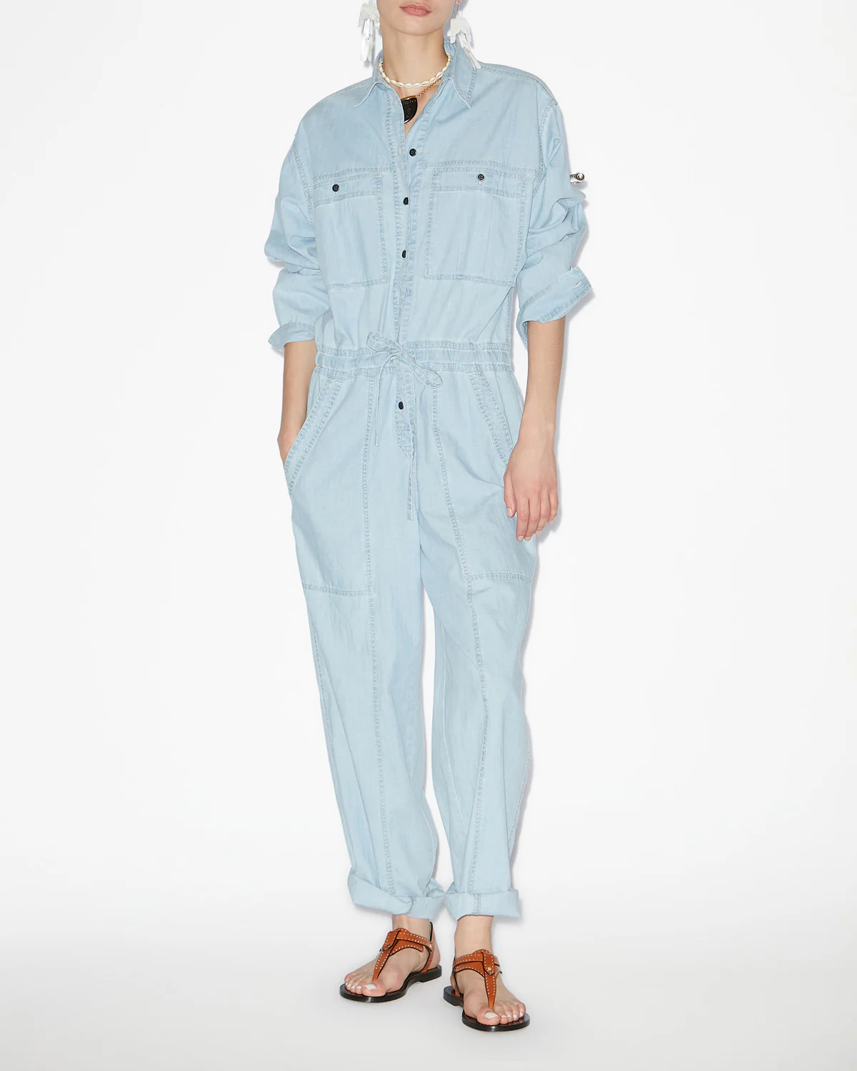 Jumpsuit VALENA in Hellblau, MARANT ETOILE, ISABEL MARANT