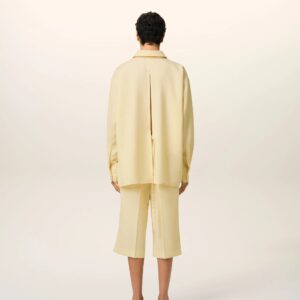 Overshirt mit Rückenschlitz in Gelb, AMI PARIS, USH171.WV0068.726