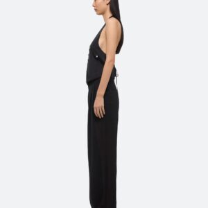 Top HALTER VEST in Black, HELMUT LANG, PO2HW508