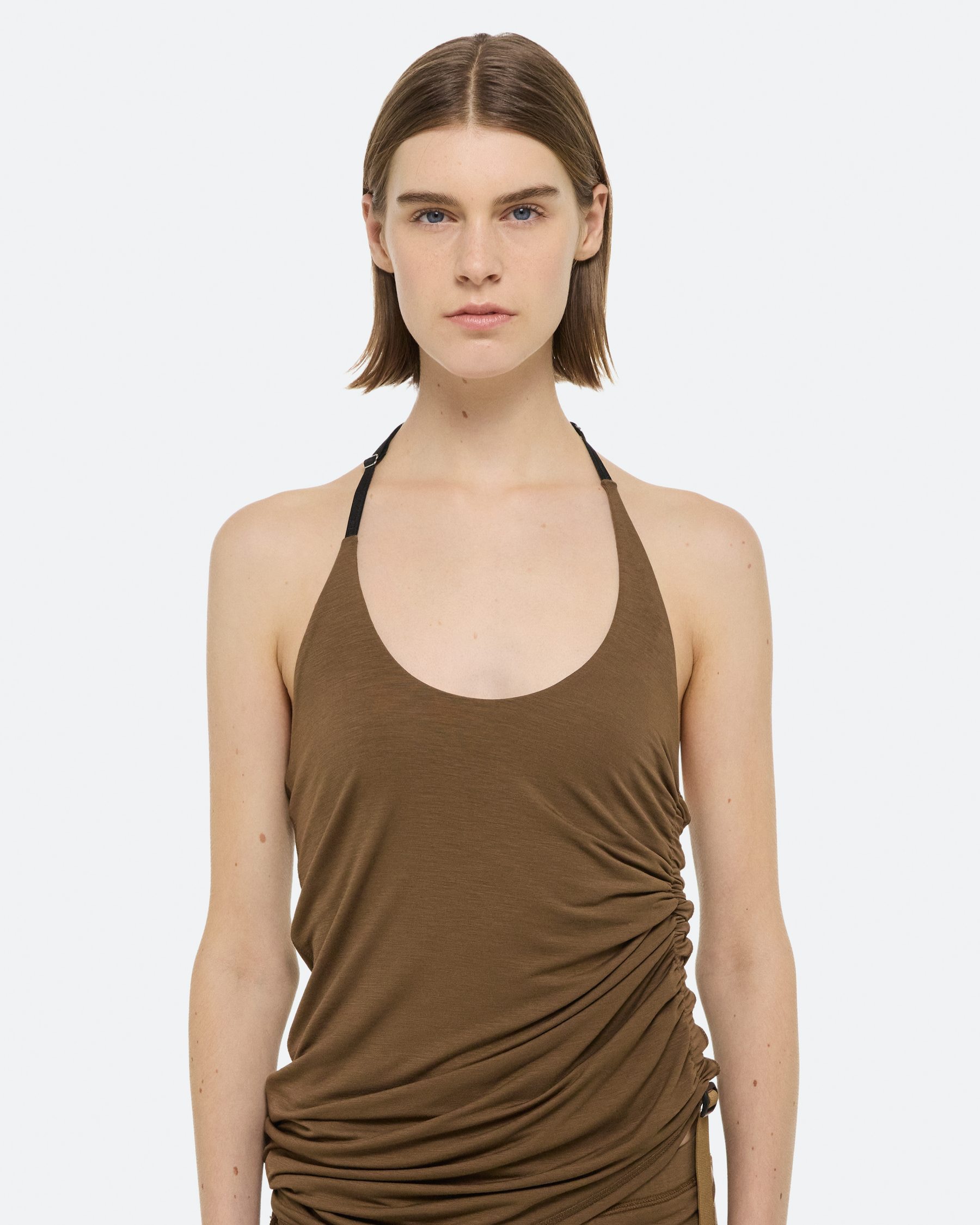 Top WIND HARNESS in Khaki, HELMUT LANG, P01HW506