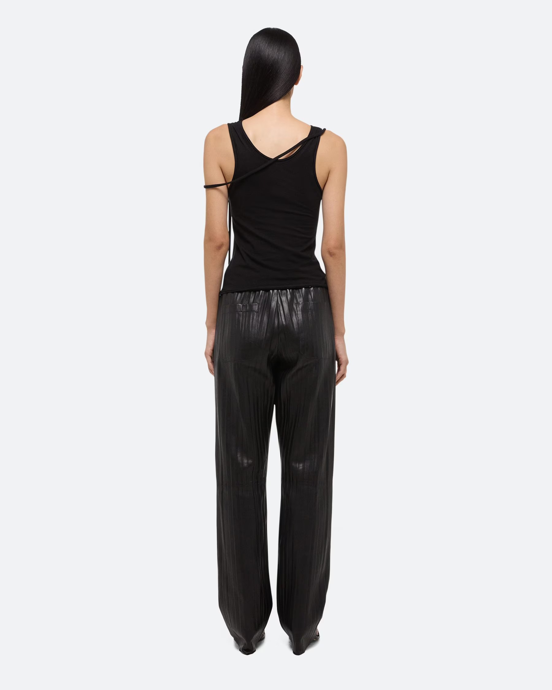 Top STRAP TANK in Black, HELMUT LANG, P02HW504