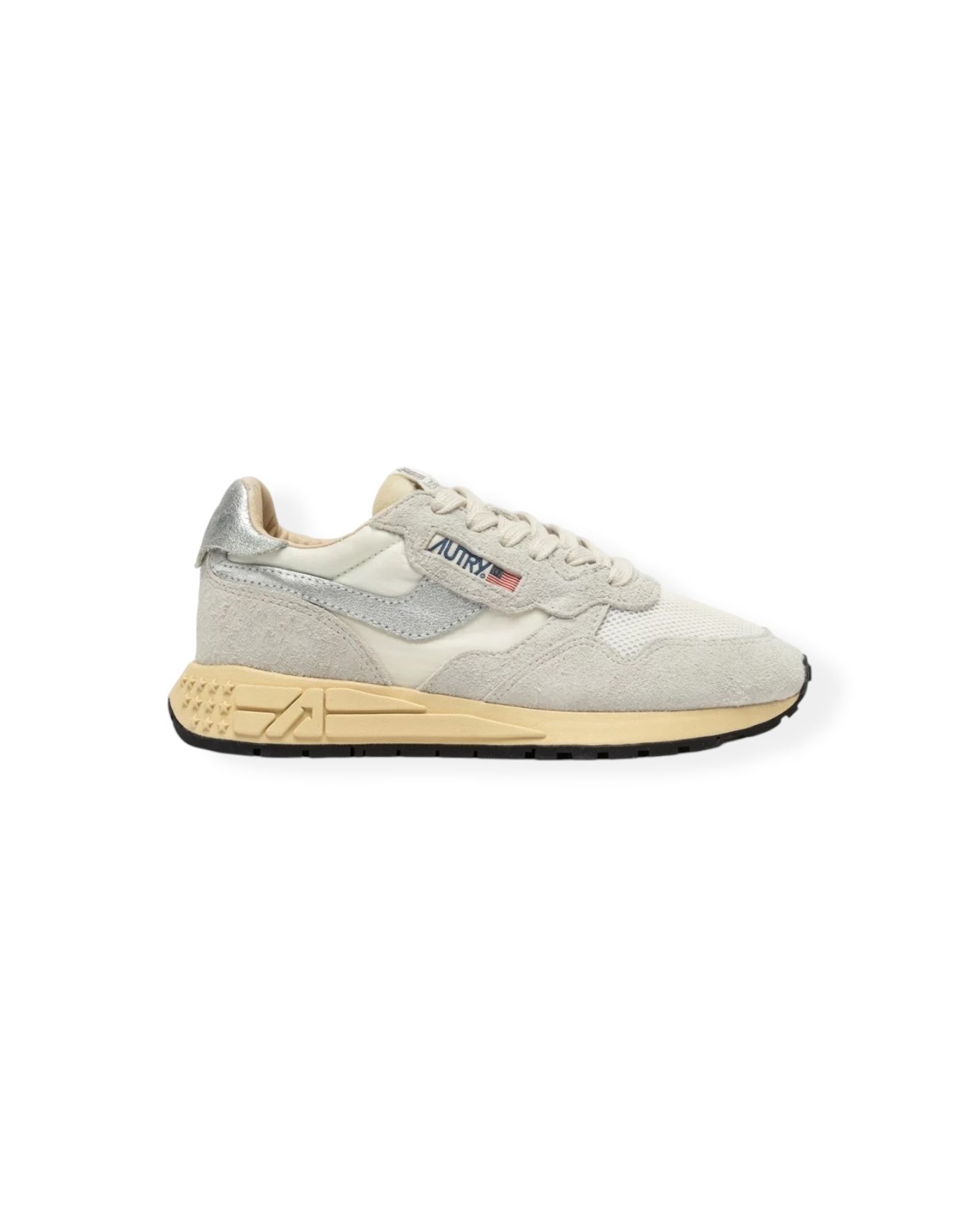 Sneaker Reelwind Low in White/Silver, AUTRY,