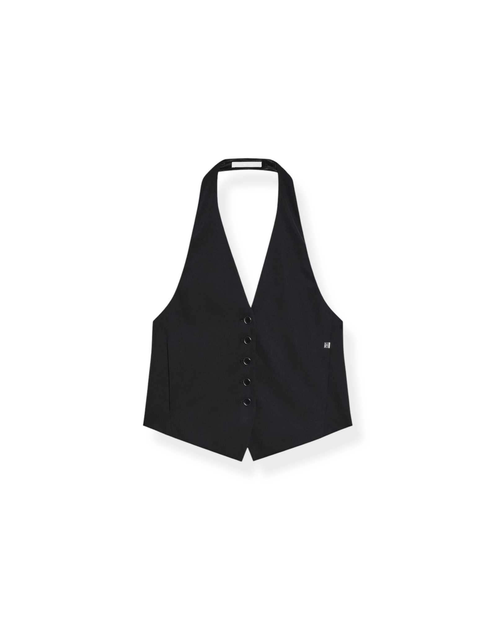 Top HALTER VEST in Black, HELMUT LANG, PO2HW508