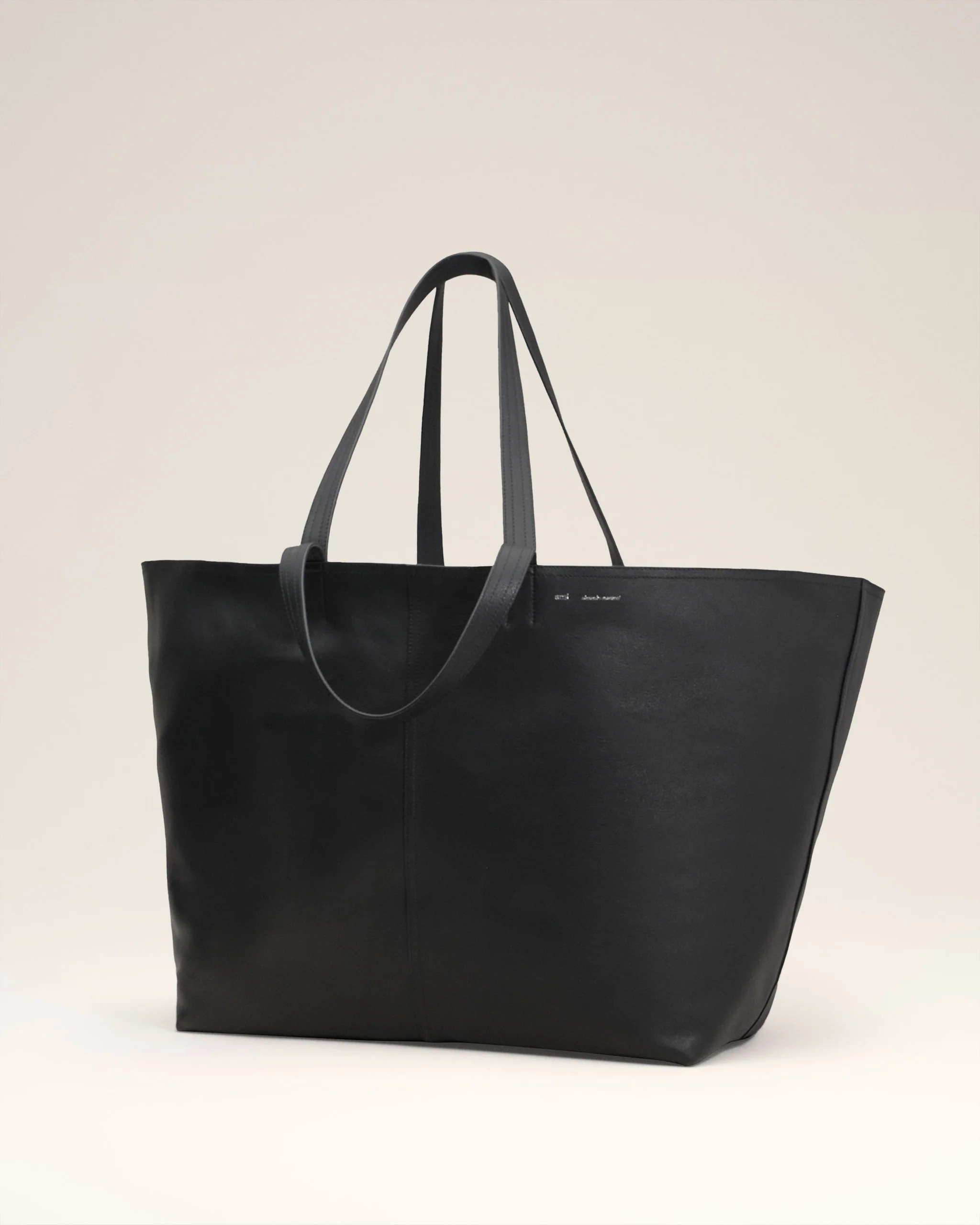 Maxi Tote Bag in Black, AMI PARIS