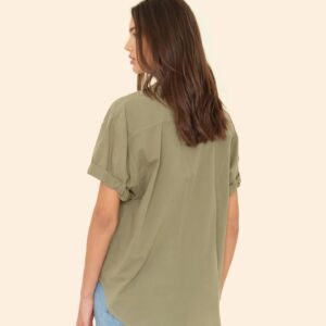Bluse CHANNING in Dark Seagrass, XIRENA